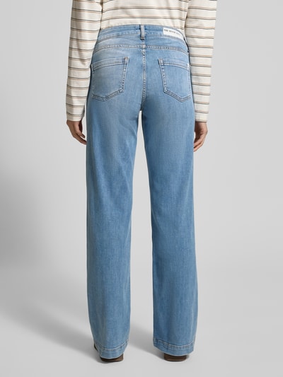 Smith and Soul Jeansy z szeroką nogawką i przetarciami model ‘Sina’ Jeansowy niebieski 5