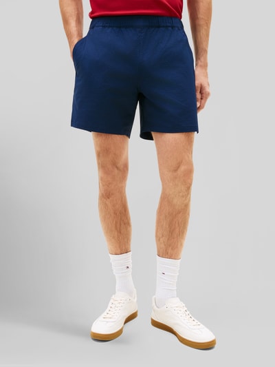 Tommy Hilfiger Regular Fit Shorts aus seesucker Modell 'DOVER' Dunkelblau 4