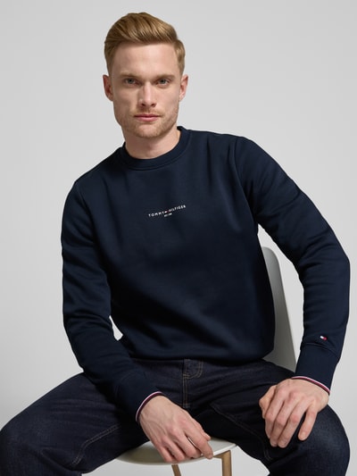 Tommy Hilfiger Sweatshirt mit Label-Print Marine 3