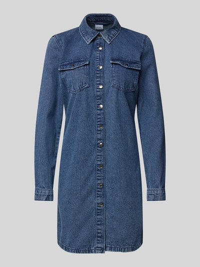 Vero Moda Jeanskleid mit durchgehender Knopfleiste Modell 'JENNIE' Jeansblau 2