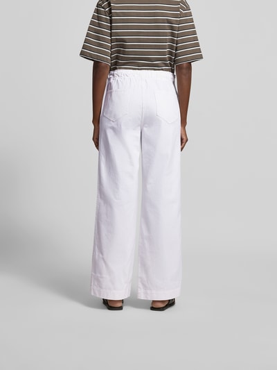 Juvia Wide Fit Stoffhose mit Eingrifftaschen Weiss 5