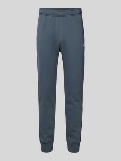 Produktfoto, Sweatpants mit elastischem Bund und Label-Stitching von CHAMPION, Herren, Baumwoll-Mix, Regular-Fit, dunkelblau, strukturierte Oberfläche