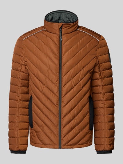 MCNEAL Steppjacke mit Label-Detail Schoko 2