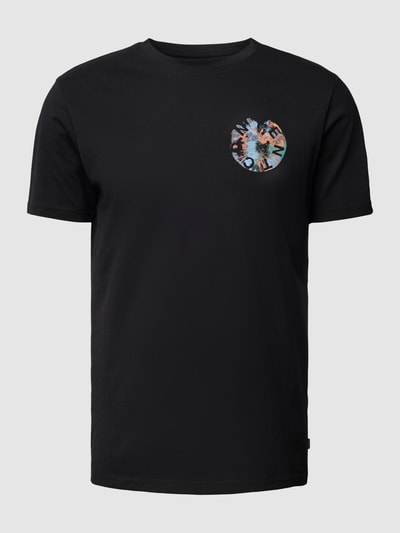 QS T-Shirt aus Baumwolle mit Motiv-Print Black 2