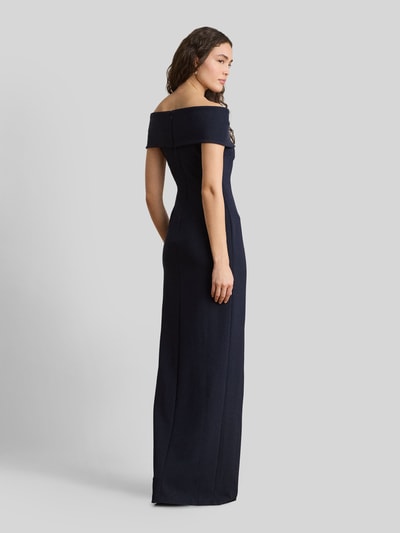 Lauren Ralph Lauren Sukienka wieczorowa z dekoltem carmen Ciemnoniebieski 5