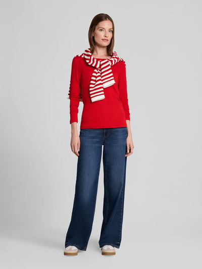 Tom Tailor Langarmshirt aus Baumwoll-Mix Rot 1