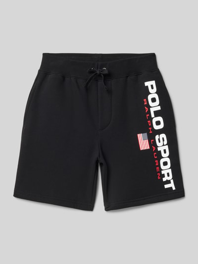 Polo Sport Regular Fit Sweatshorts mit Label-Print Black 1