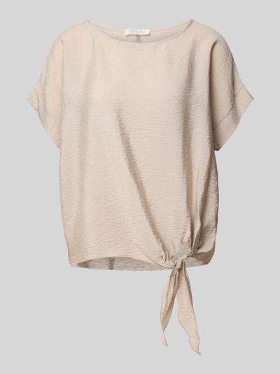 Christian Berg Woman Blusenshirt mit Rundhalsausschnitt Sand 2
