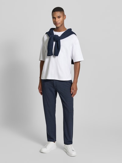 MCNEAL Stoffen broek met elastische band Marineblauw - 1