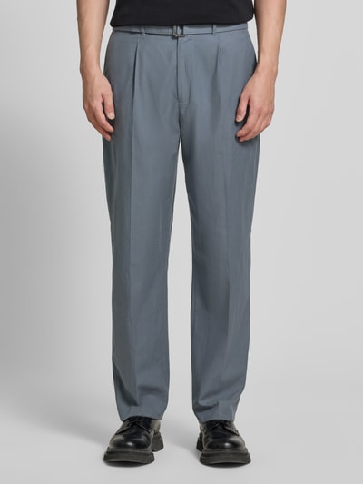 CK Calvin Klein Straight Fit Anzughose aus Baumwoll-Lyocell-Mix Modell 'TURBULENCE' Mittelgrau 4