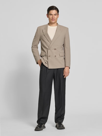 HUGO Slim Fit Anzugsakko aus Baumwoll-Mix Modell 'HENRY' Hellbraun 1