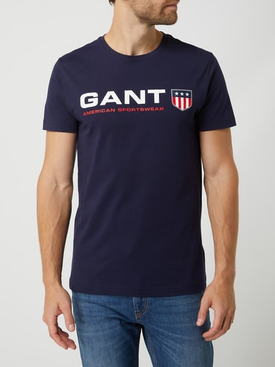 Gant T-Shirt mit Logo-Print  Marine 4