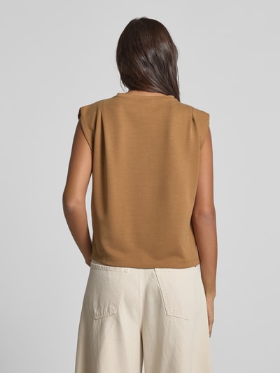 Jake*s Collection Tanktop met ronde hals Middenbruin - 5