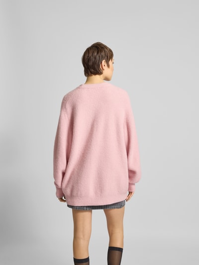 ROTATE Oversized Pullover mit Label-Detail Rosa 5