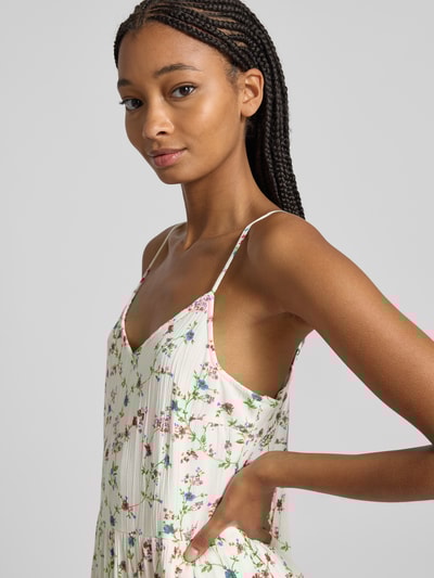 Pieces Getailleerde vrijetijdskleding met all-over motief, model 'FYA' Wit - 3