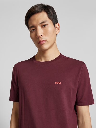 BOSS Green T-Shirt mit Label-Print Bordeaux 3