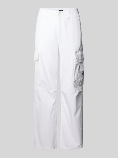 Tommy Jeans Cargohose mit Label-Detail Modell 'AIDEN' Weiss 2