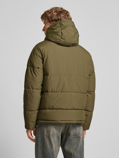 Jack & Jones Gewatteerd jack met opstaande kraag, model 'WORLD' Olijfgroen - 5