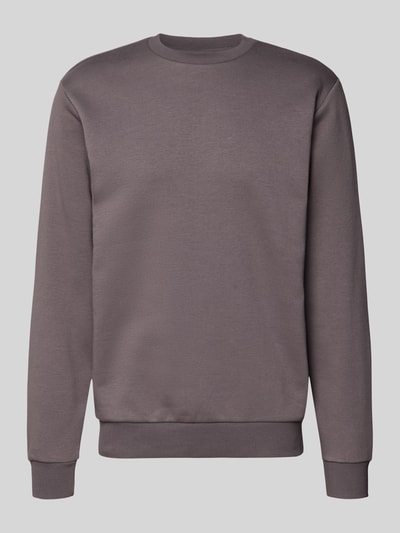 Produktfoto, Regular Fit Sweatshirt aus Baumwoll-Mix Modell 'CERES' von Only & Sons in einfarbigem Grau mit Rundhals und langen Ärmeln, Sweat-Material.