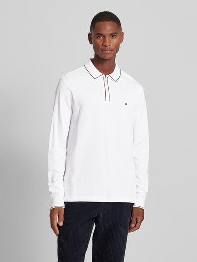 Tommy Hilfiger Koszulka polo o kroju slim fit z wyhaftowanym logo Biały 4