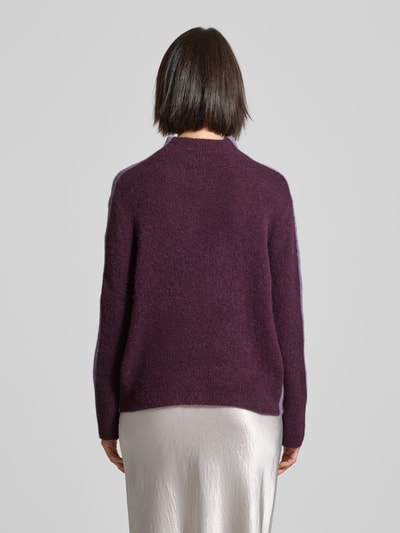 Luisa Cerano Strickpullover mit Brusttasche Mauve 5