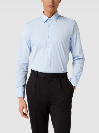 Joop! Slim Fit Slim Fit Business-Hemd mit Kentkragen Bleu 4