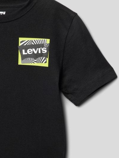 Levi’s® Kids T-Shirt mit Label-Print Modell 'MULTI HIT ILLUSION' Black 2