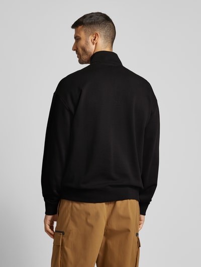 HUGO Sweatshirt met schipperskraag, model 'Durty' Zwart - 5