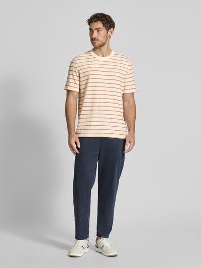 SELECTED HOMME Regular Fit T-Shirt aus Baumwoll-Mix Modell 'DJANGO' Sand 1