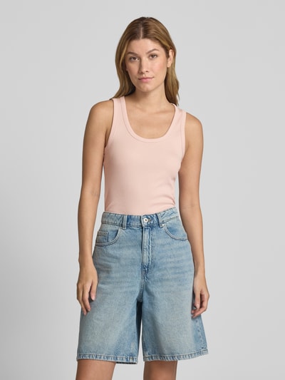 Tom Tailor Denim Slim Fit Tank Top aus Baumwoll-Mix Rosa 4