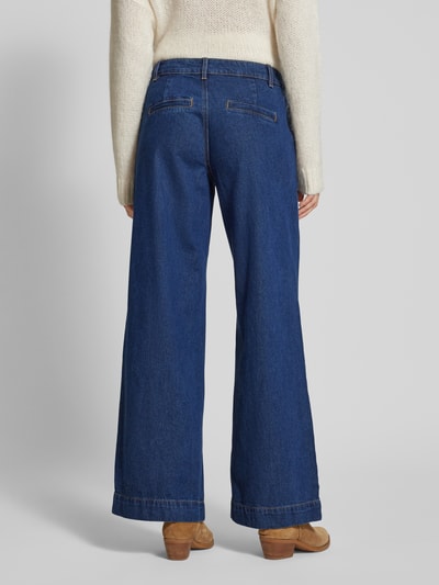 My Essential Wardrobe Wide Leg Jeans mit Gürtelschlaufen Modell 'Tessa' Dunkelblau 5