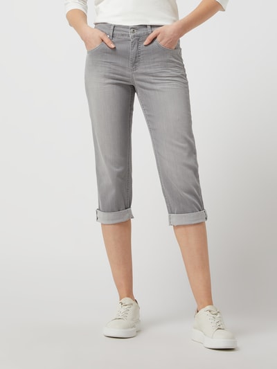 Angels Capri-jeans met stretch, model 'Cici' Lichtgrijs - 4