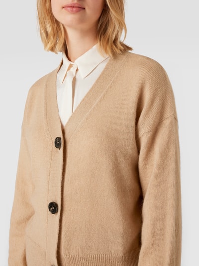 Weekend Max Mara Gebreid jack met V-hals, model 'Pittura' Beige - 3