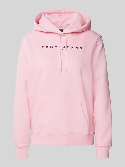 Tommy Jeans Regular Fit Hoodie mit Label-Stitching Pink 2