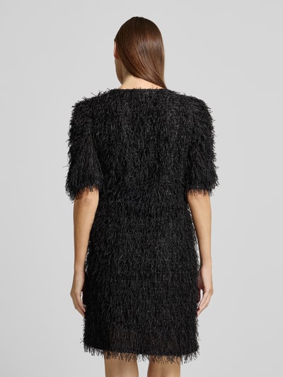 FREE/QUENT Knielanges Strickkleid aus Effektgarn Modell 'MARLIN' Black 5