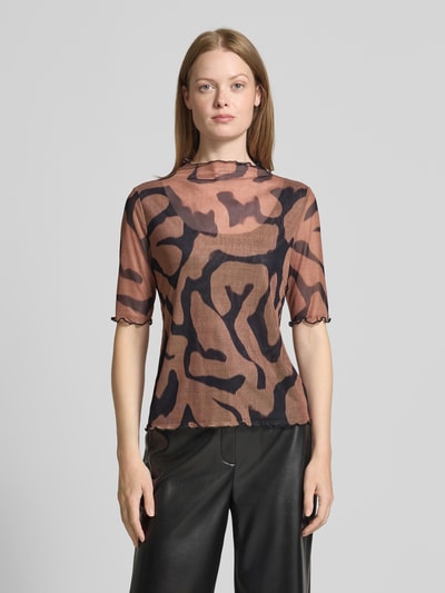 Zero T-shirt z półprzezroczystego materiału  4