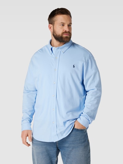 Polo Ralph Lauren Big & Tall PLUS SIZE vrijetijdsoverhemd met button-downkraag Lichtblauw - 4