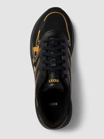 BOSS Sneakers met contrastgarnering Zwart - 4