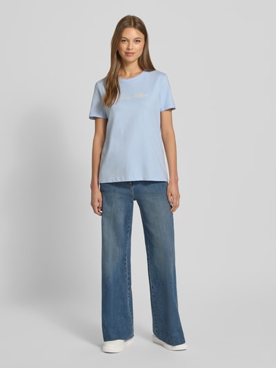 Tommy Hilfiger Regular Fit T-Shirt aus reiner Baumwolle Hellblau 1