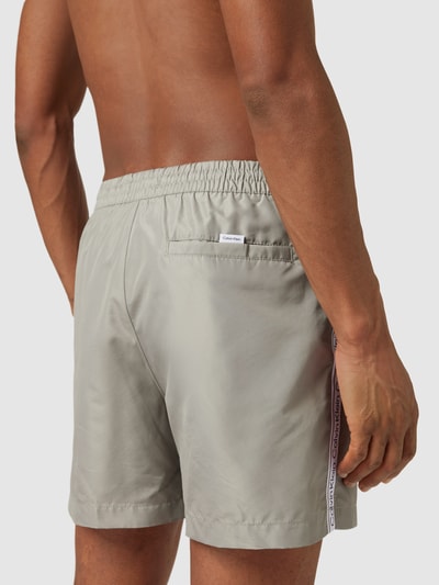 Calvin Klein Underwear Badehose mit Label-Prints Mittelgrau 3