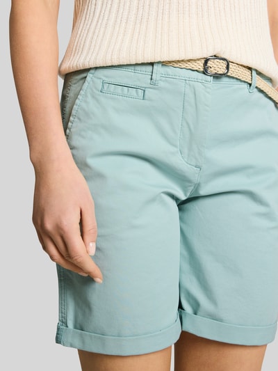 Tom Tailor Chinoshorts mit Gürtel Mint 3