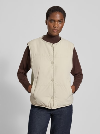 Lanius Keerbaar gilet met blinde sluiting Steengrijs - 6