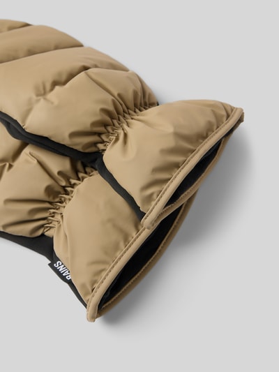 RAINS Handschuhe mit Steppnähten Modell 'Lohja' Beige 2