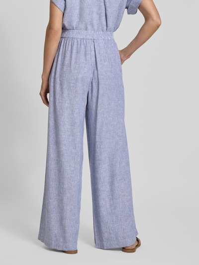 BOSS Orange Stoffhose aus Leinen-Viskose-Mix mit elastischem Bund Hellblau 5