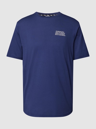 FILA T-shirt z okrągłym dekoltem model ‘BORNE’ Ciemnoniebieski 2