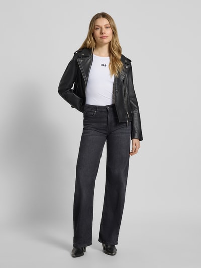 GAP Bluzka z długim rękawem z wyhaftowanym logo Biały 1