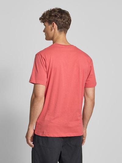 SANTA CRUZ T-Shirt mit Label-Print und Rundhalsausschnitt Koralle 5