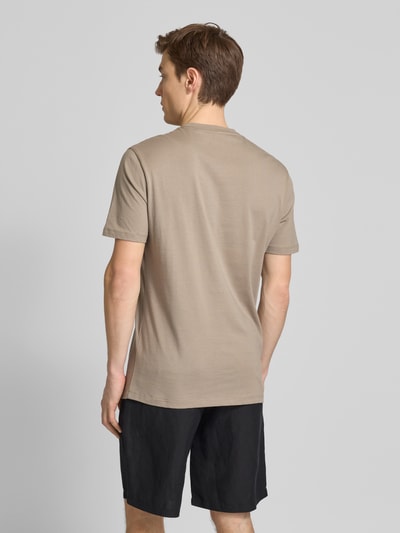 ARMANI EXCHANGE T-shirt met labelprint Beige - 5