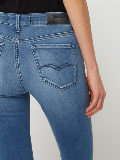 Replay Skinny fit jeans met stretch, model 'Luzien' HYPERFLEX Lichtblauw - 3