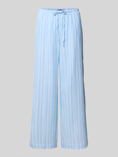 Vero Moda Regular fit stoffen broek van puur katoen, model 'NANNA' Lichtblauw - 2